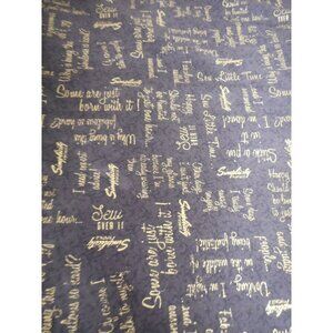 Simplicity Fabric exclusively for Joann black and gold Quilt Craft 2 7/8 yards
